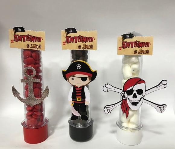 Aplique para tubete Piratas