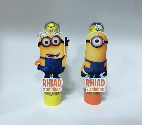 Aplique para Tubete Minions com Nome