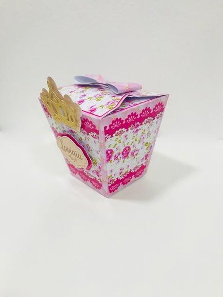 Caixa Sushi Floral com Coroa