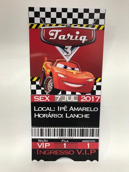 Convite Carros