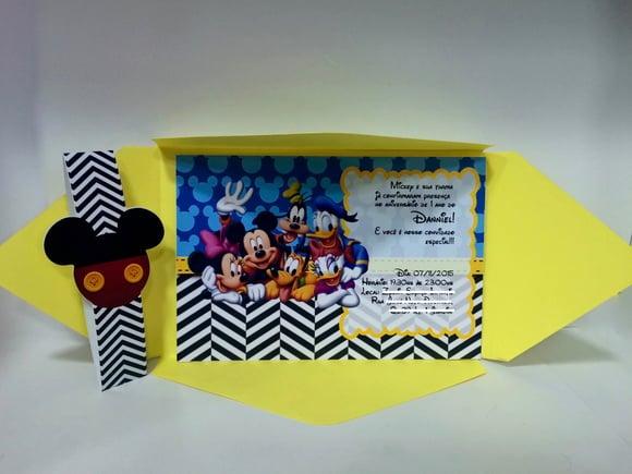 Convite Turma do Mickey
