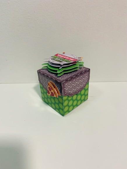 Cubo Com Tampa Tartarugas Ninja