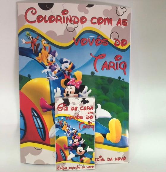 Kit Colorir Turma do Mickey