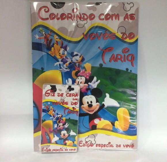 Kit Colorir Turma do Mickey