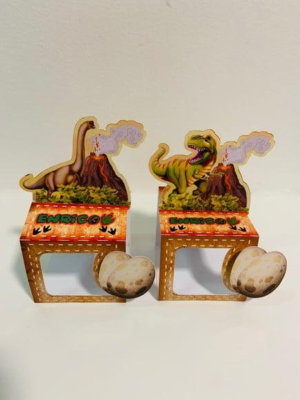 Porta Caixa Acrílica Dinossauro