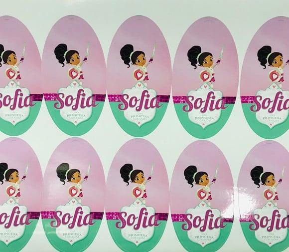 Rótulo para tubete Princesa Nella