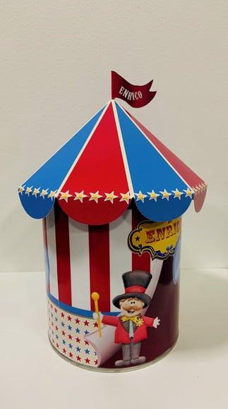Rótulos Lata de Leite Tenda Circo para Aptamil 800g - 2