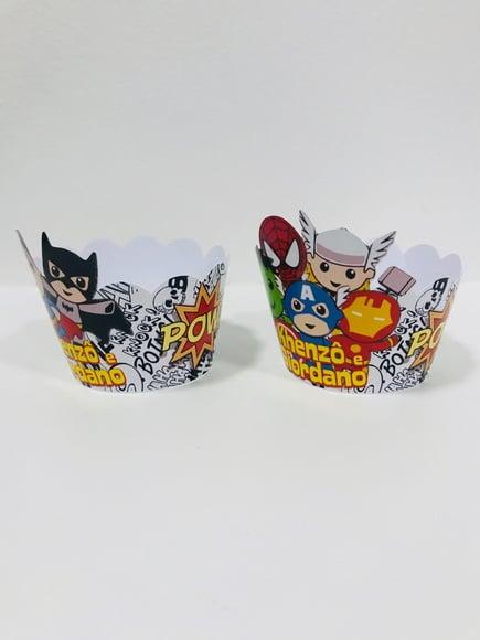 Saia Cup Cake Super Heróis