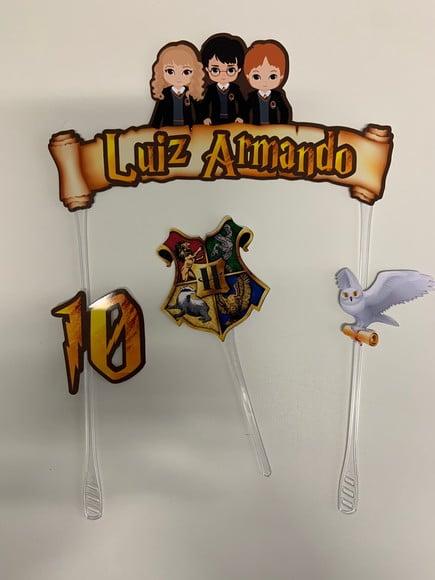Topo de bolo Harry Potter