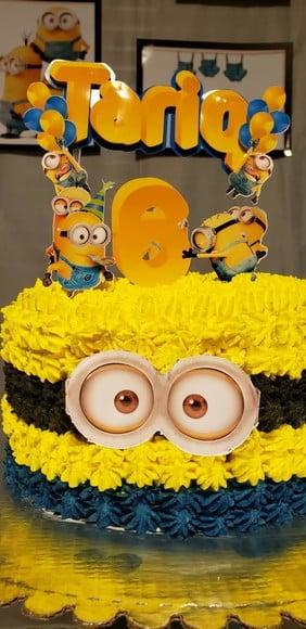 Topo de bolo Minions