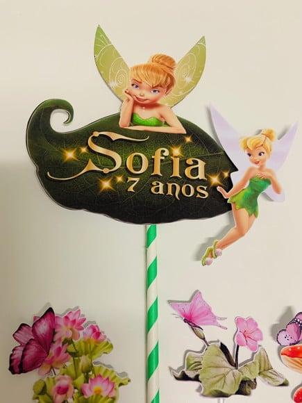 Topo de bolo Tinker Bell