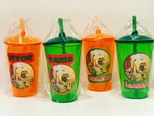 Adesivo para Copo Dinossauro
