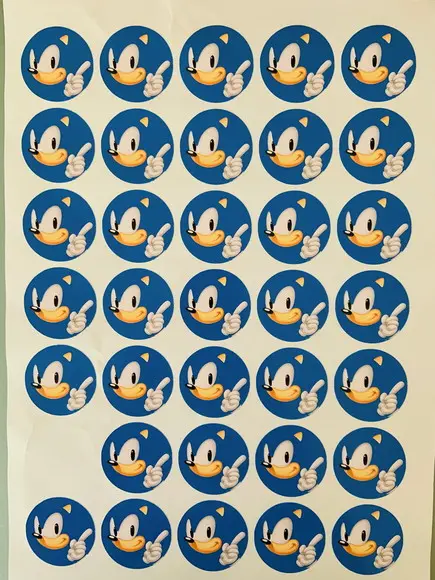 Adesivo para Latinha Sonic