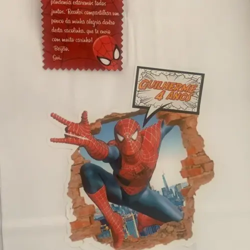 Adesivo para Sacolinha Homem Aranha