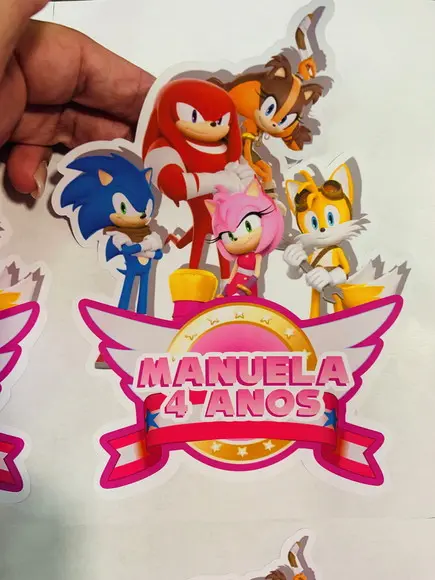 Adesivo para Sacolinha Amy Rose