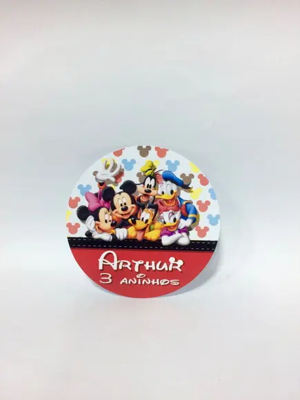 Adesivo para Latinha Turma do Mickey