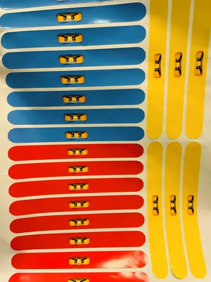 Adesivo para Pulsesira Bate e Enrola Ninjago