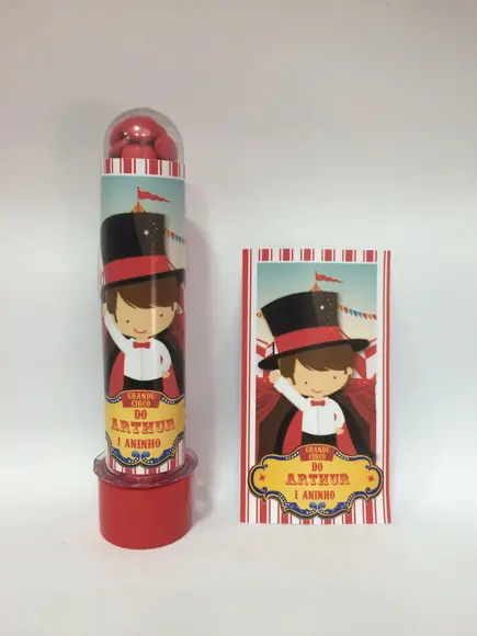 Adesivo para Tubete Circo