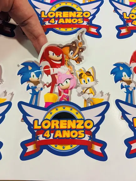 Adesivo para Sacolinha Sonic