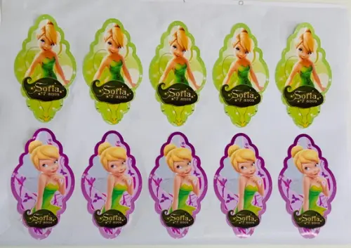 Adesivo para Tubete Tinker Bell