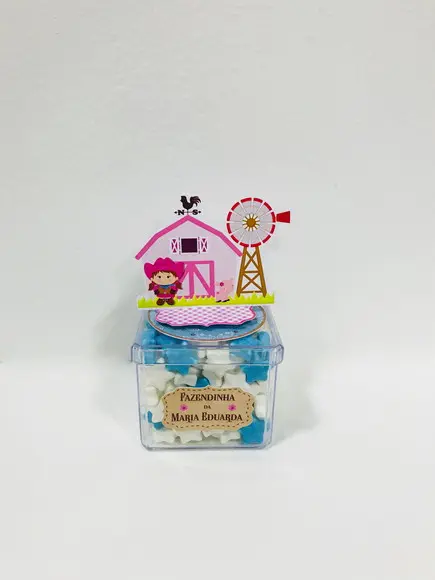Aplique 3D Fazendinha Menina 2