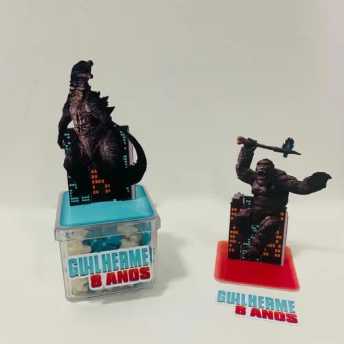 Aplique 3d Godzilla
