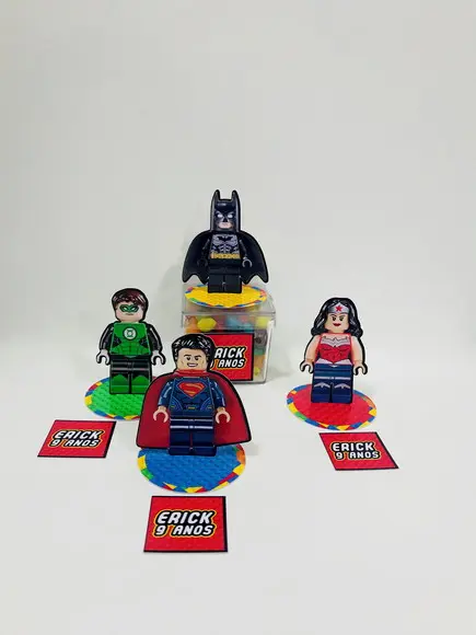 Aplique 3d Lego Liga da Justiça