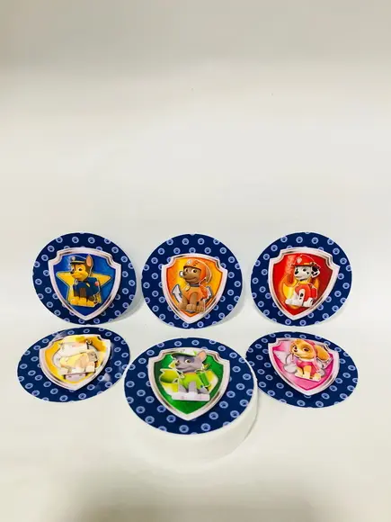 Aplique 3D Patrulha Canina - Latinhas