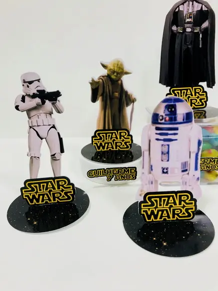 Aplique 3d Star Wars 9cm