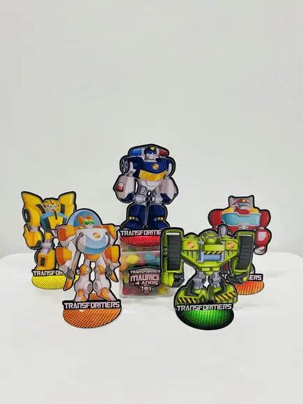 Aplique 3D Transformers Rescue Bots - 6cm