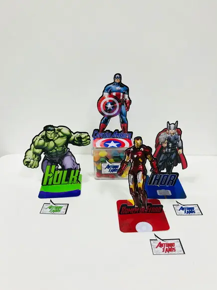 Aplique 3d Vingadores - 7cm