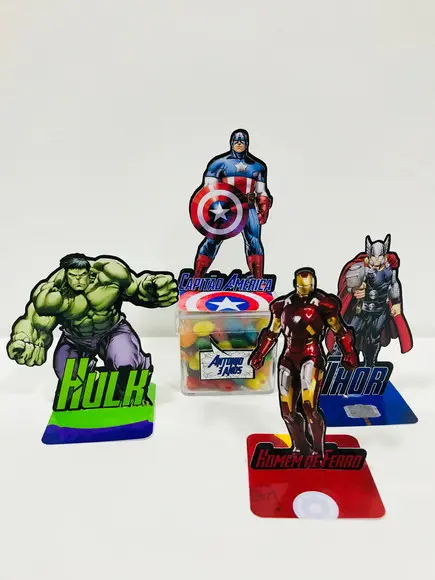 Aplique 3d Vingadores - 7cm