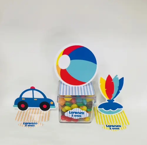 Aplique Brinquedos 3D - 6cm