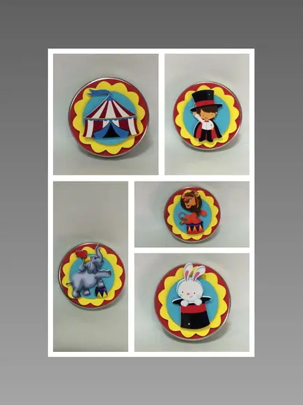 Aplique Circo para latinhas