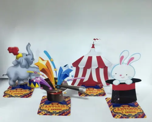 Aplique Circo 3D - 9cm