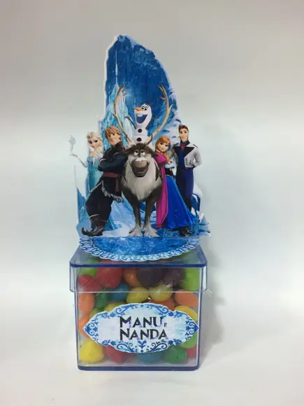 Aplique Frozen 3D - 9cm com tag nome