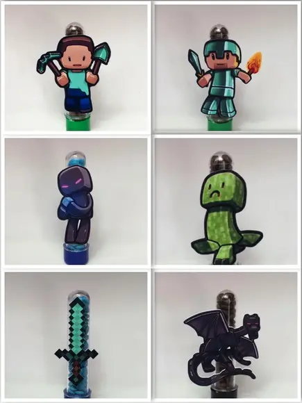 Aplique Minecraft - 9cm