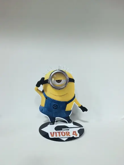 Aplique Minions 3D em pé