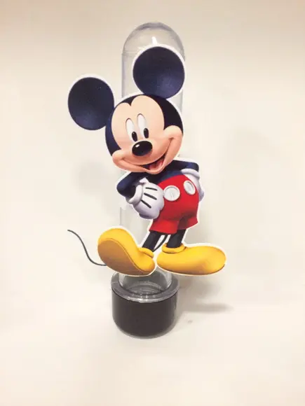 Aplique p tubete + rótulo Turma Mickey