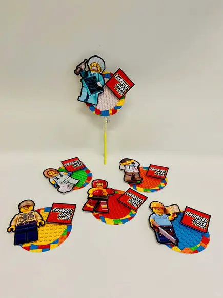 Aplique para Pirulito Lego