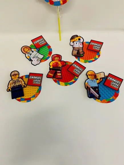 Aplique para Pirulito Lego