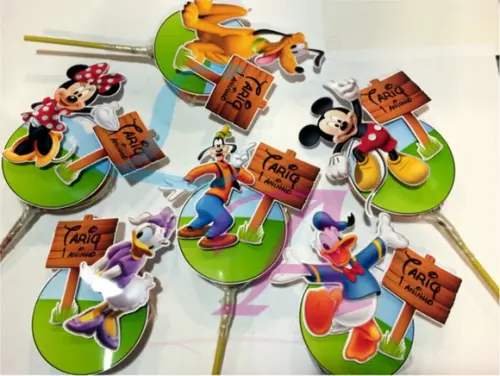 Aplique para Pirulito Turma do Mickey