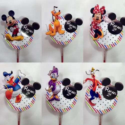 Aplique para Pirulito Turma do Mickey