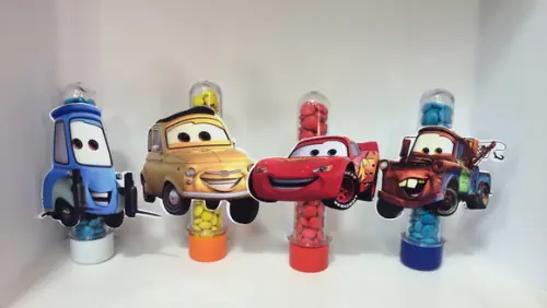 Aplique para tubete Carros