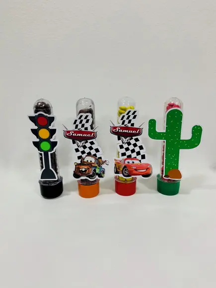 Aplique para Tubete Carros
