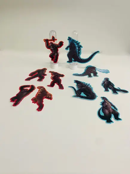 Aplique para Tubete Godzilla x King Kong