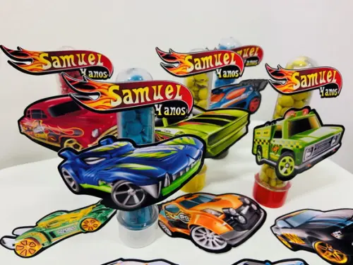 Aplique para Tubete Hot Wheels
