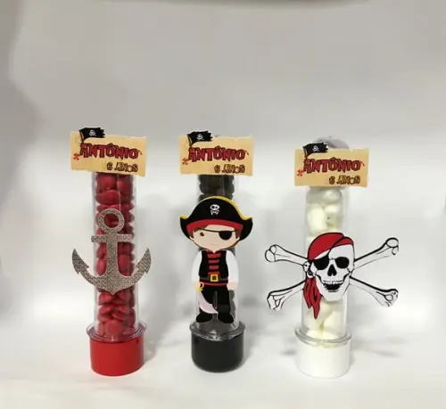 Aplique para tubete Piratas
