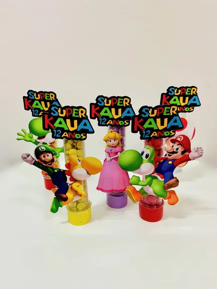 Aplique para tubete Super Mario 2
