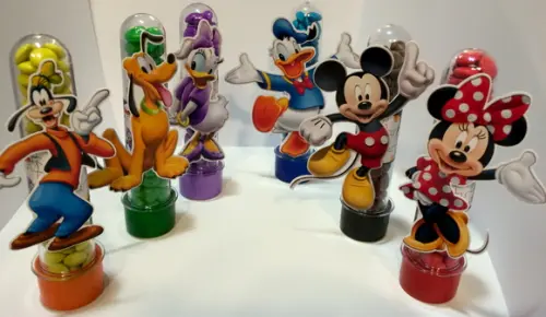 Aplique para Tubete Turma do Mickey - 9cm